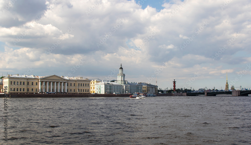 
Saint Petersburg. View of the Spit of Vasilievsky Island