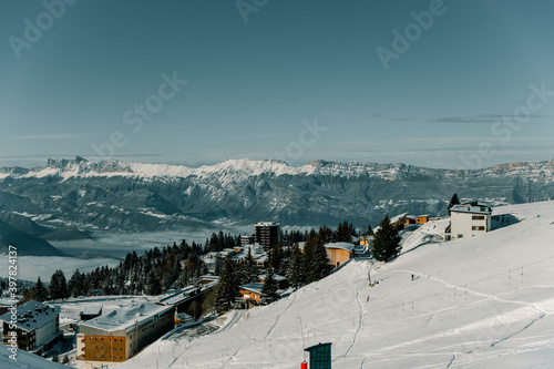mountains ski station