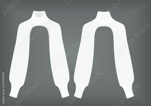Woman white top. vector illustration