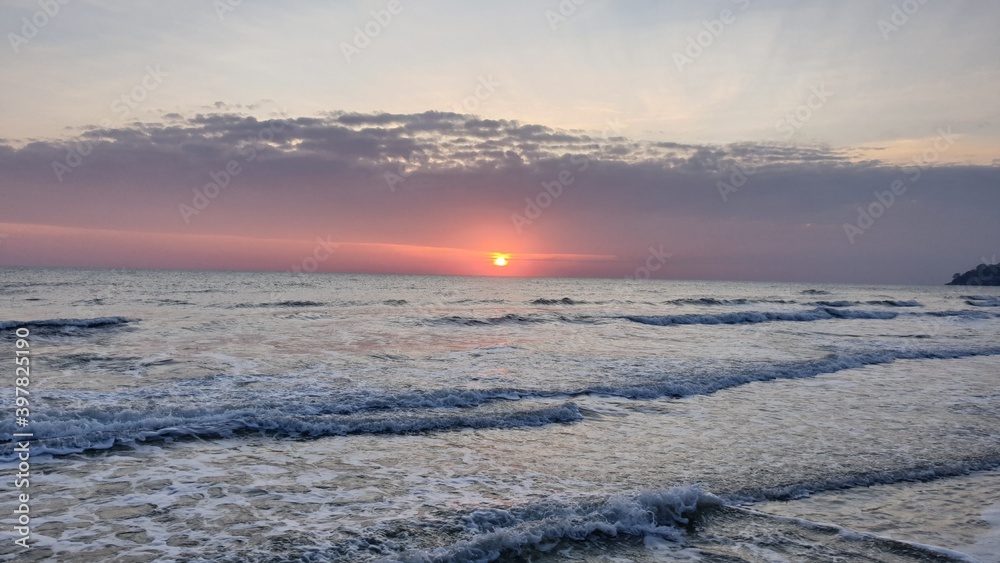 Sunset Sunrise of Hua-Hin Beach