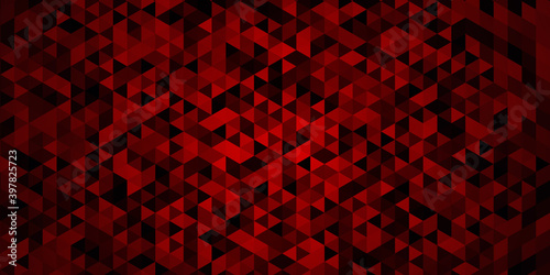 Black Red Triangular Abstract Background 
