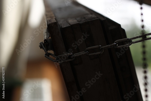 chain on the window