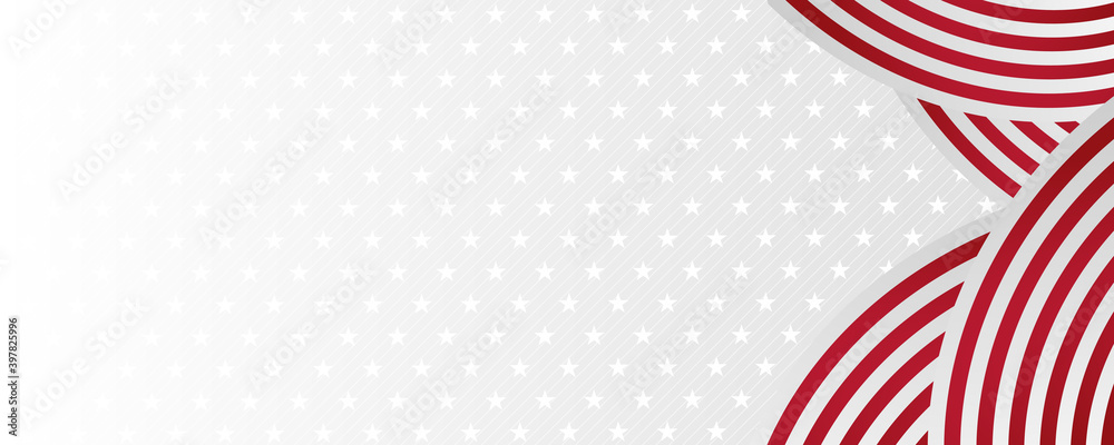 Red white abstract flag ribbon banner background Red white abstract flag ribbon banner background