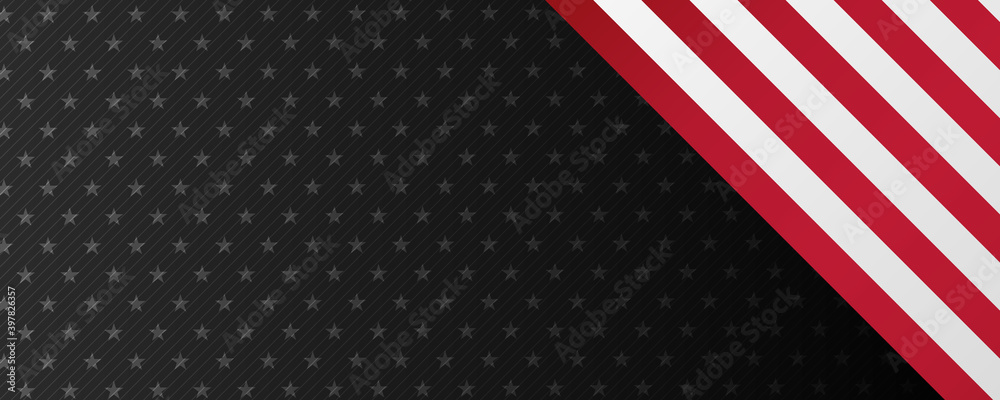 Obraz premium American flag ribbon abstract color background vector