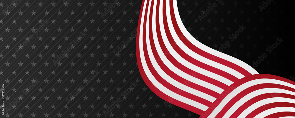 Independence day abstract background with elements of the american flag in red and blue colors