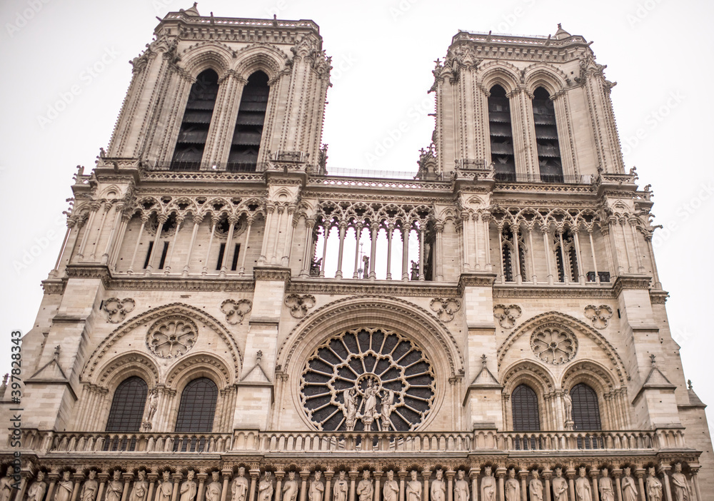  Notre Dame Cathedral on a winter day