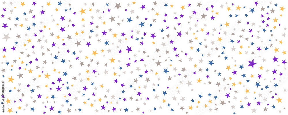 Colorful star pattern background for wide banner. Vector illustration design for presentation, banner, cover, web, flyer, card, poster, wallpaper, texture, slide, magazine, and powerpoint.