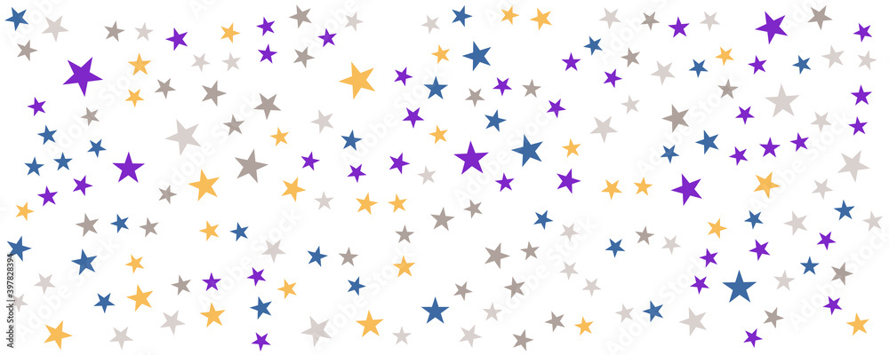 Colorful star pattern background for wide banner. Vector illustration design for presentation, banner, cover, web, flyer, card, poster, wallpaper, texture, slide, magazine, and powerpoint.