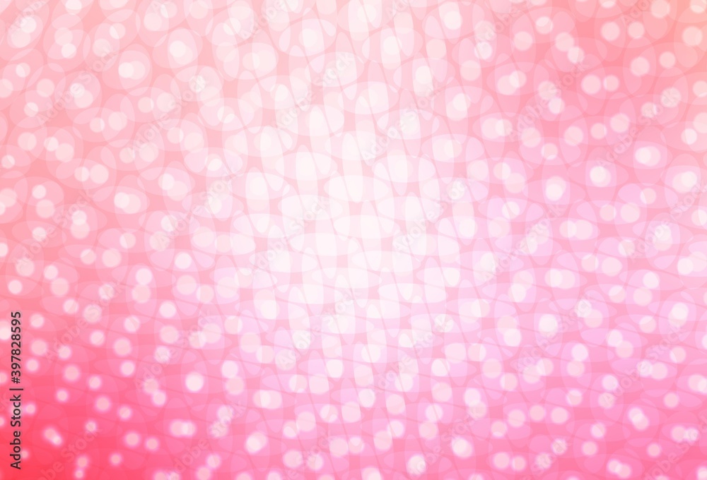 Light Pink, Yellow vector layout with circle shapes. Light Pink, Yellow vector layout with circle shapes.
