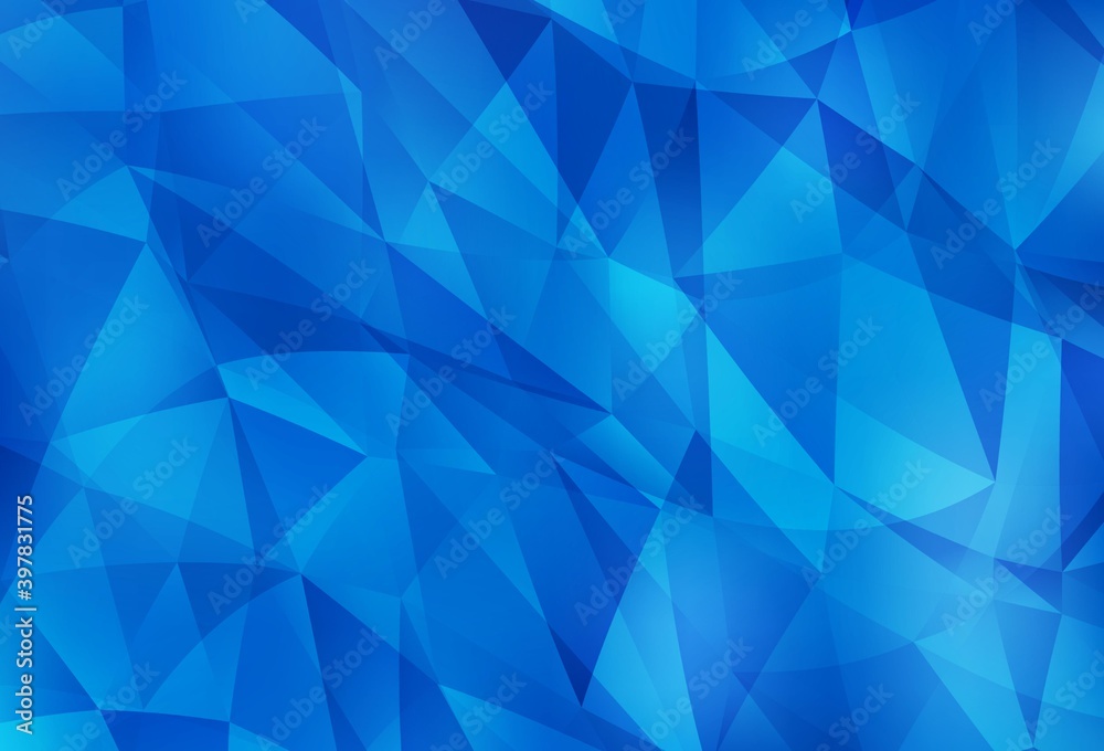 Light BLUE vector polygon abstract backdrop. Light BLUE vector polygon abstract backdrop.