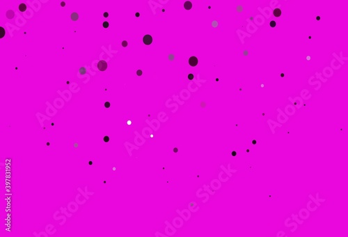 Light Pink vector layout with circle shapes.