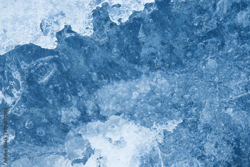 blue ice texture background