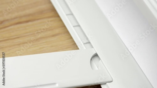 Printing a happy new year page, closeup shot