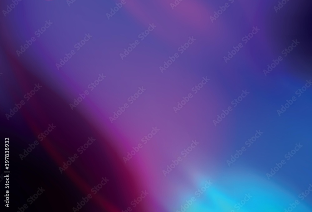 Light Pink, Blue vector glossy abstract background.
