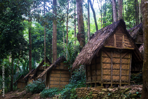 Baduy traditional rice granary building