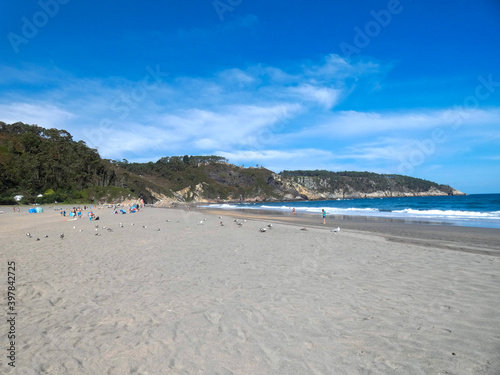 Playa de Otur,situada en el concejo asturiano de Valdés.Forma parte de la Costa Occidental de Asturias y está enmarcada en el Paisaje Protegido de la Costa Occidental de Asturias. photo