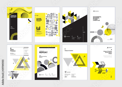 Set of brochure, business plan, annual report, cover design templates. Vector illustrations for business presentation, business paper, corporate document, flyer and marketing material.