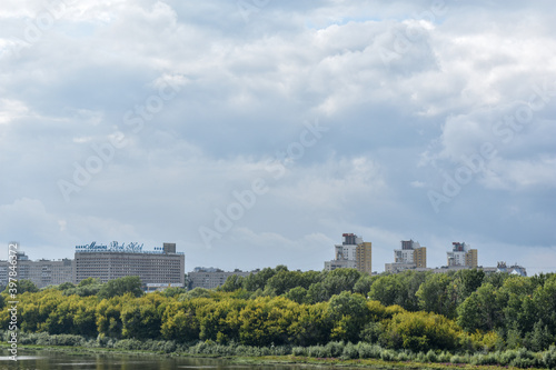 Nizhny Novgorod on the river bank