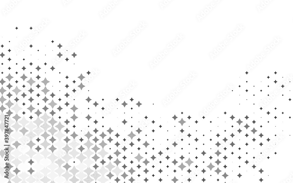 Obraz premium Light Silver, Gray vector texture with beautiful stars.