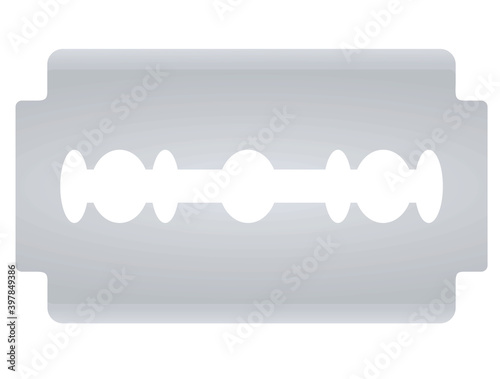 Razor steel shaver. vector illustration
