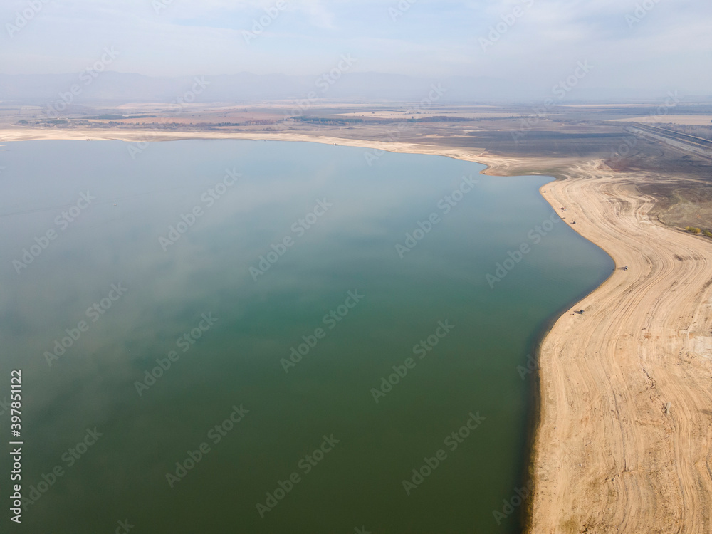 Aerial view of Pyasachnik Reservoir, Bulgaria Aerial view of Pyasachnik Reservoir, Bulgaria