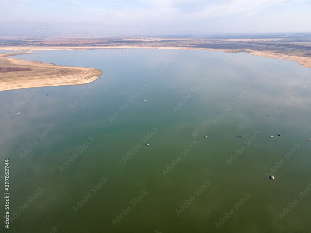 Aerial view of Pyasachnik Reservoir, Bulgaria Aerial view of Pyasachnik Reservoir, Bulgaria