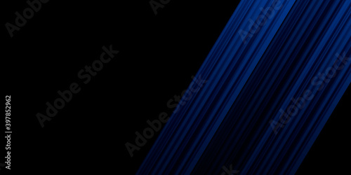 Futuristic blue line striped abstract background. Modern vector tech design. Illustration of light ray, stripe line with blue light, speed motion background. Vector design abstract, science, futurist