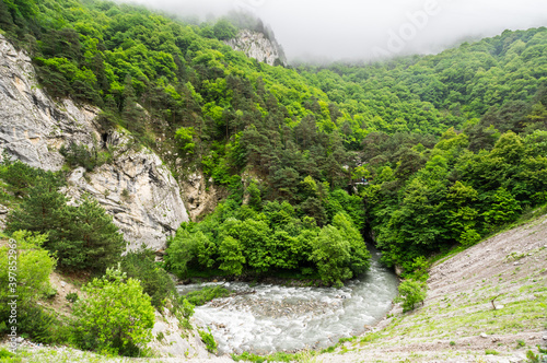 The Kurtatin Gorge in North Ossetia-Alania