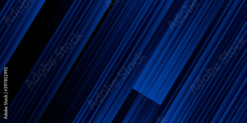 Futuristic blue line striped abstract background. Modern vector tech design. Illustration of light ray, stripe line with blue light, speed motion background. Vector design abstract, science, futurist