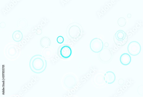 Light Blue, Green vector pattern with spheres.