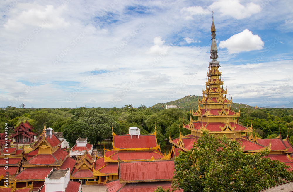 Fototapeta premium Mandalay Palace in Mandalay Myanmar Burma