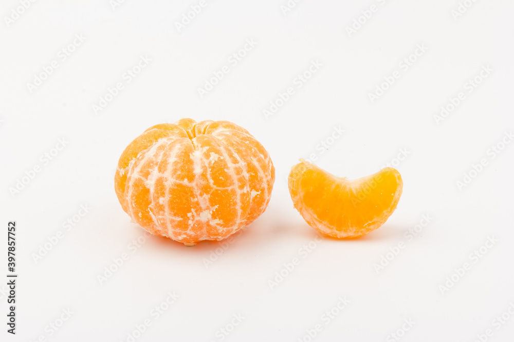 Mandarin-Honey Murcott oranges on white background, Golden orange to celebrate the Chinese festival. Mandarin-Honey Murcott oranges on white background, Golden orange to celebrate the Chinese festival.
