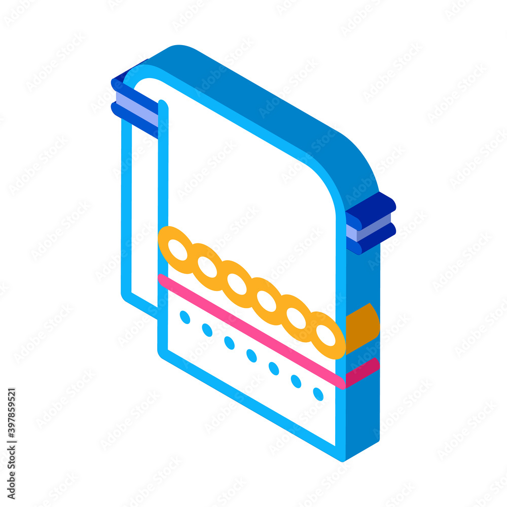 towel for dry baby icon vector. isometric towel for dry baby sign. color isolated symbol illustration towel for dry baby icon vector. isometric towel for dry baby sign. color isolated symbol illustration