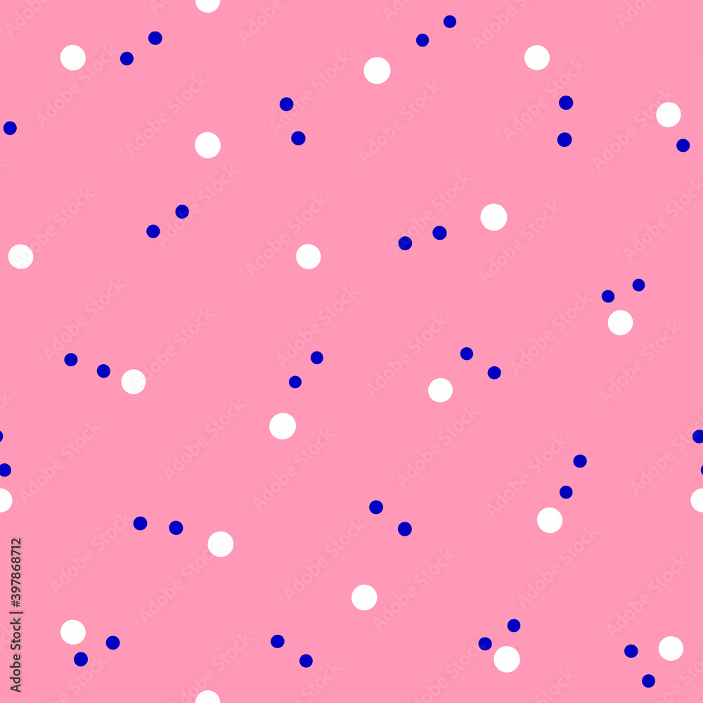 Seamless pattern with scattered small dots. Simple vector illustration.