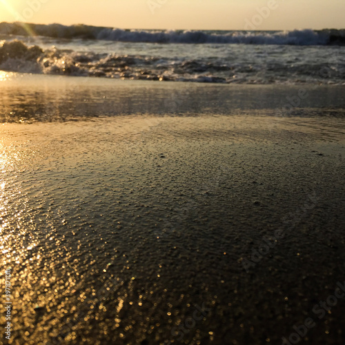 sunset on the beach