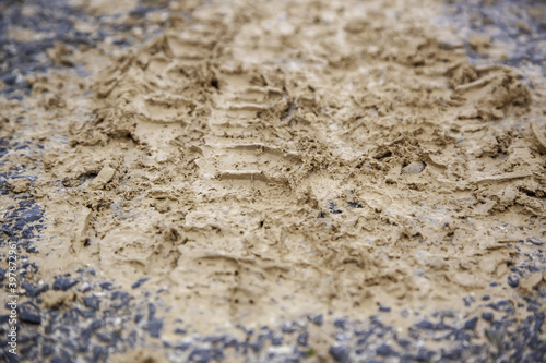 Tracks wheel tractor field