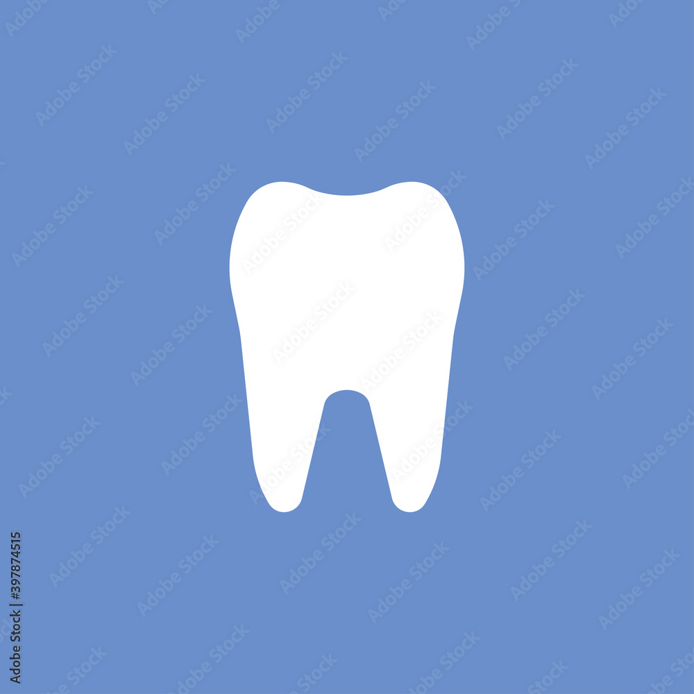 Tooth vector icon. Dentist symbol. Tooth vector icon. Dentist symbol.