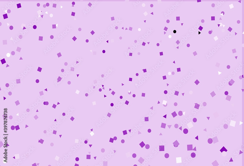 Light Purple vector layout with circles, lines, rectangles. Light Purple vector layout with circles, lines, rectangles.