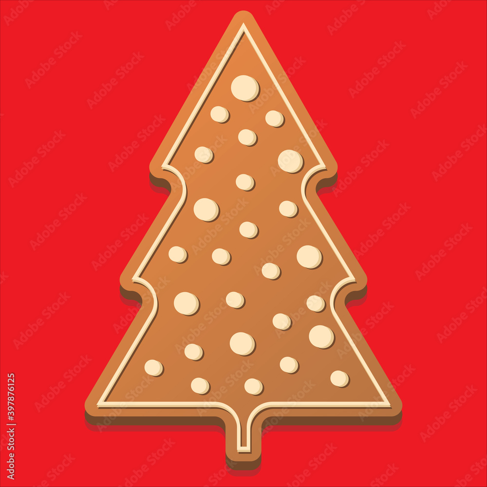 gingerbread in the shape of a Christmas tree