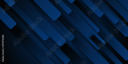 Blue modern material design, vector abstract widescreen background