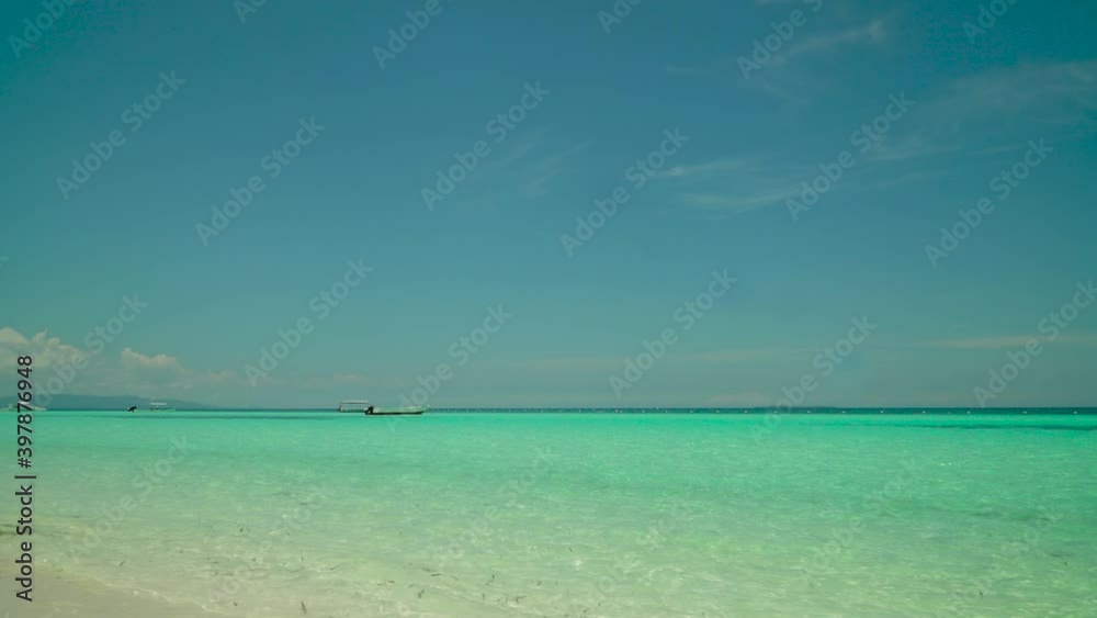 Beautiful tropical island with sand beach. Panglao, Philippines. Seascape with beautiful beach. Beautiful tropical island with sand beach. Panglao, Philippines. Seascape with beautiful beach.