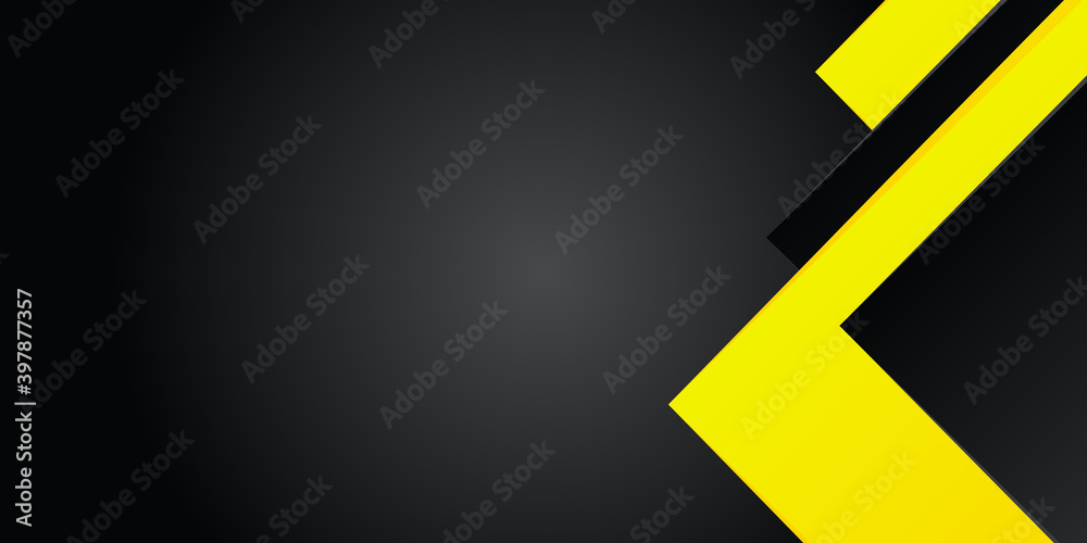 Square shapes composition geometric abstract background in black and yellow color. 3D shadow effects and fluid gradients. Modern overlapping forms Square shapes composition geometric abstract background in black and yellow color. 3D shadow effects and fluid gradients. Modern overlapping forms