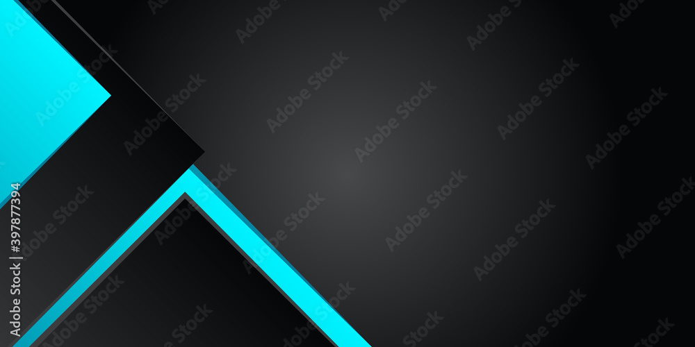 Modern light blue and black contrast abstract business corporate background. Vector illustration