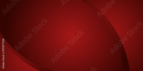Abstract wave lines pattern business technology corporate on red gradients background.