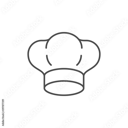 Chef hat line outline icon