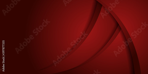 Abstract wave lines pattern business technology corporate on red gradients background.