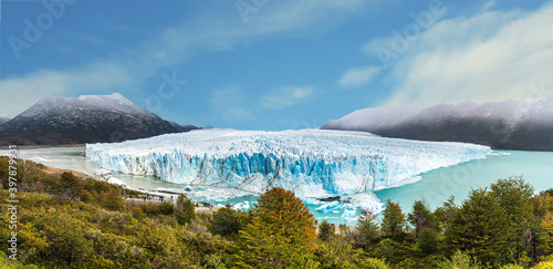 Perito Moreno glacier national park near El Calafate  Patagonia  Argentina.