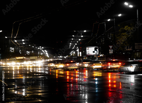 Canvas Print bridge at night