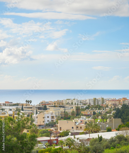 Skyline Paphos sea sky Cyprus © joyt