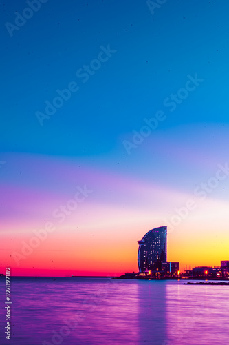 sunset over the sea